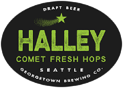 Halley Fresh Hop IPA tap label